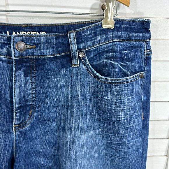 Lands End Jeans 12P Mid Rise True Straight - Picture 4 of 14
